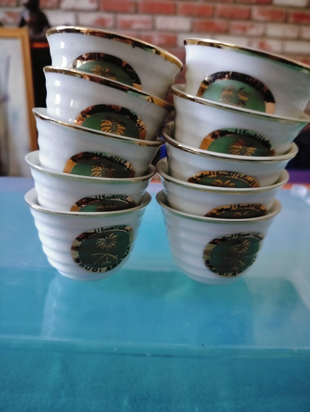 Vintage Set of 10 Japanese Fine China Arabic Coffee Cups (Finjal) – Saudi Arabia - Picture 3 of 6